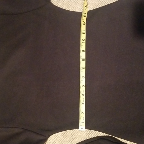 BLACK SWEATSHIRT MINI DRESS - Picture 8 of 9